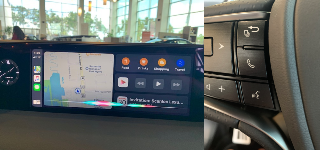 UX CarPlay Siri and Vouce Command Button